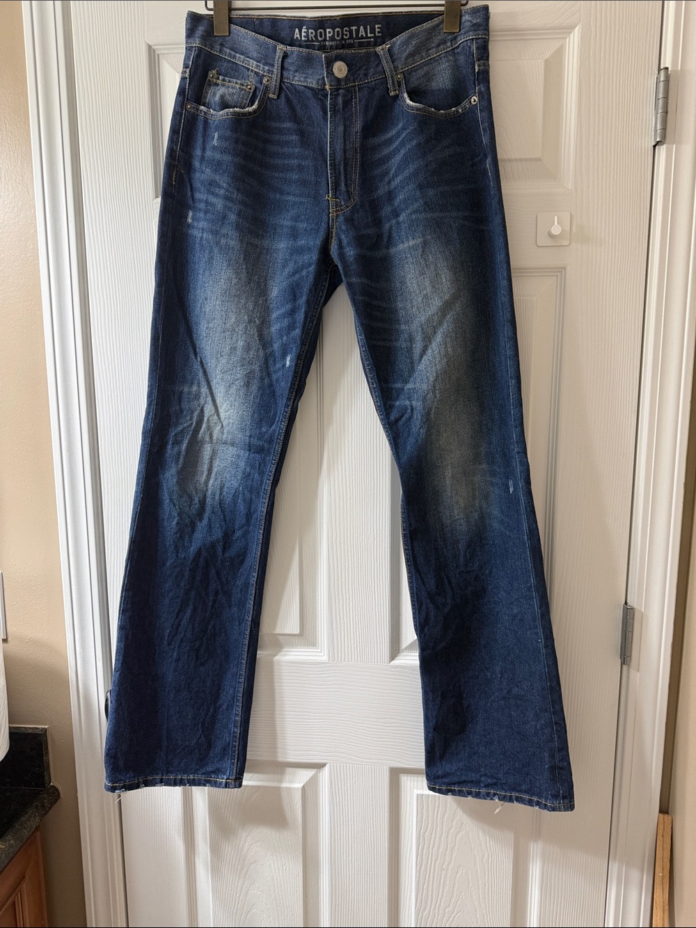 Men’s Aeropostale Men's Dark Blue Bootcut Jeans